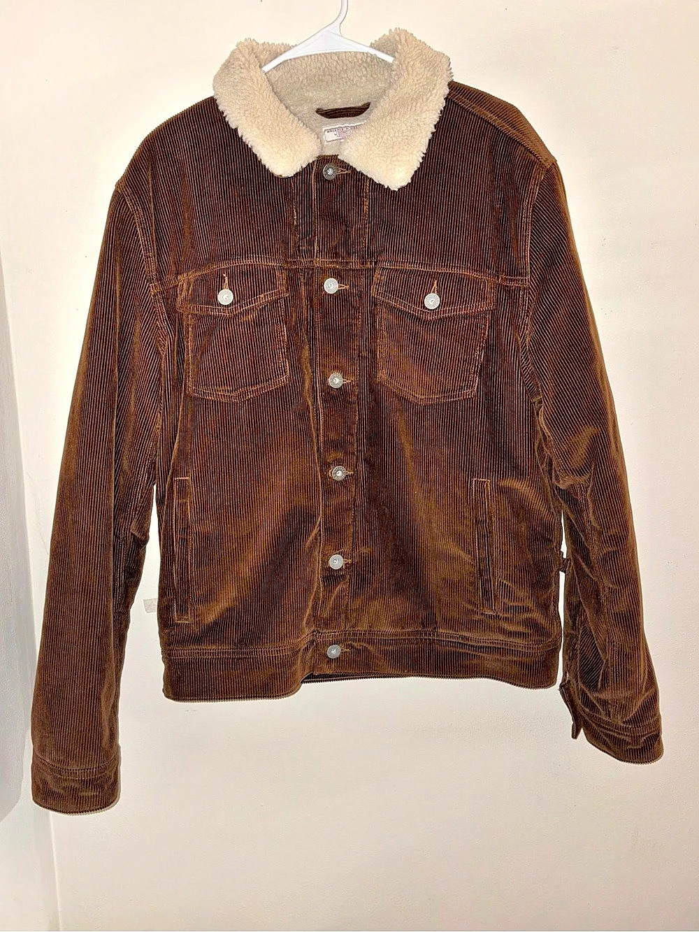 Wallace & Barnes Corduroy Sherpa Trucker Jacket Size